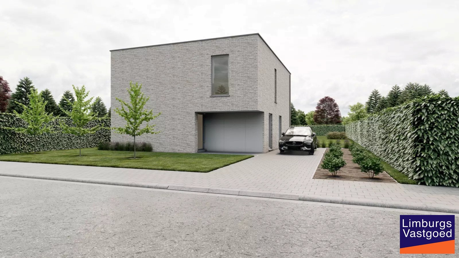Nieuwbouwwoning, open bebouwing, 3 slpk, 14a 53ca, rustig gelegen te Kermt 