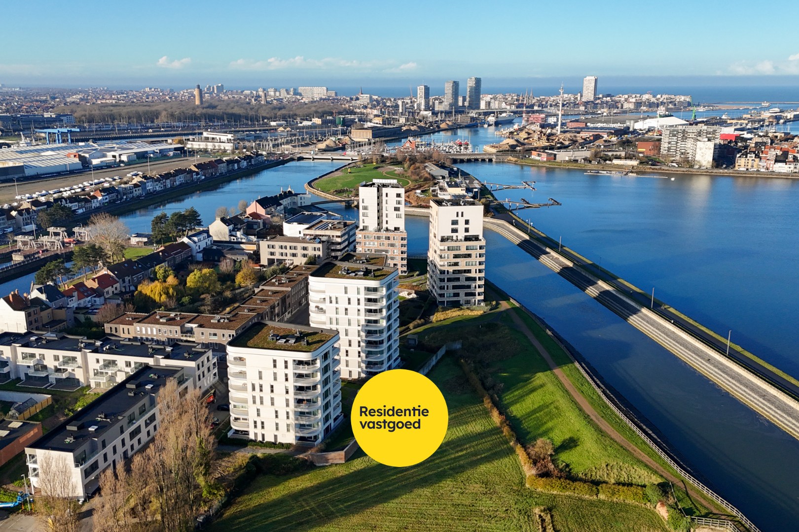 Modern energiezuinig 2-slaapkamerappartement met zicht op de Spuikom 