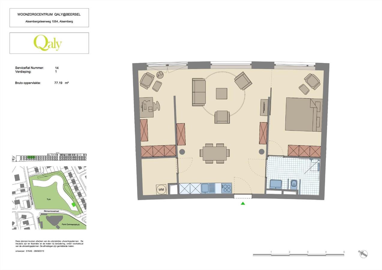 Verkocht service flat - Alsemberg