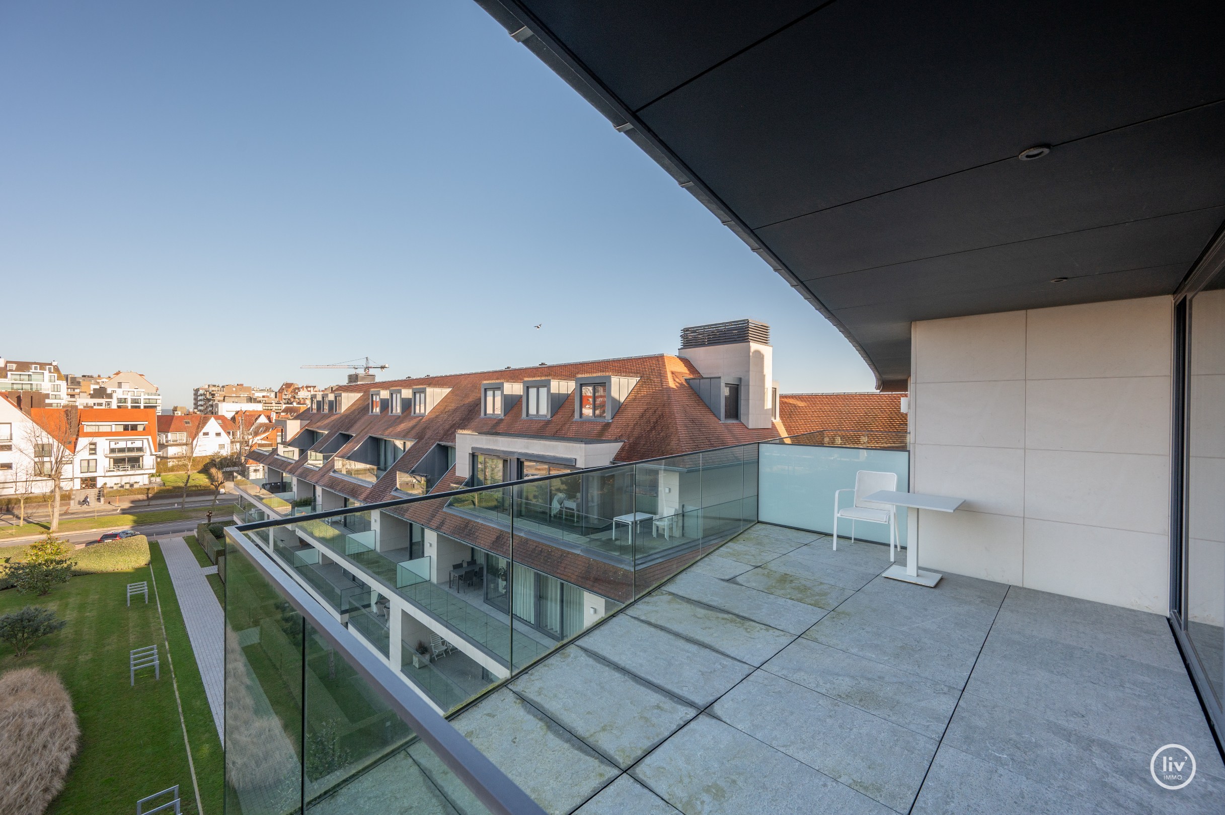 LA RESERVE - Appartement exceptionnel de 3 chambres avec de grandes terrasses offrant une vue sur le ZEGEMEER et le CASINO à Knokke. 