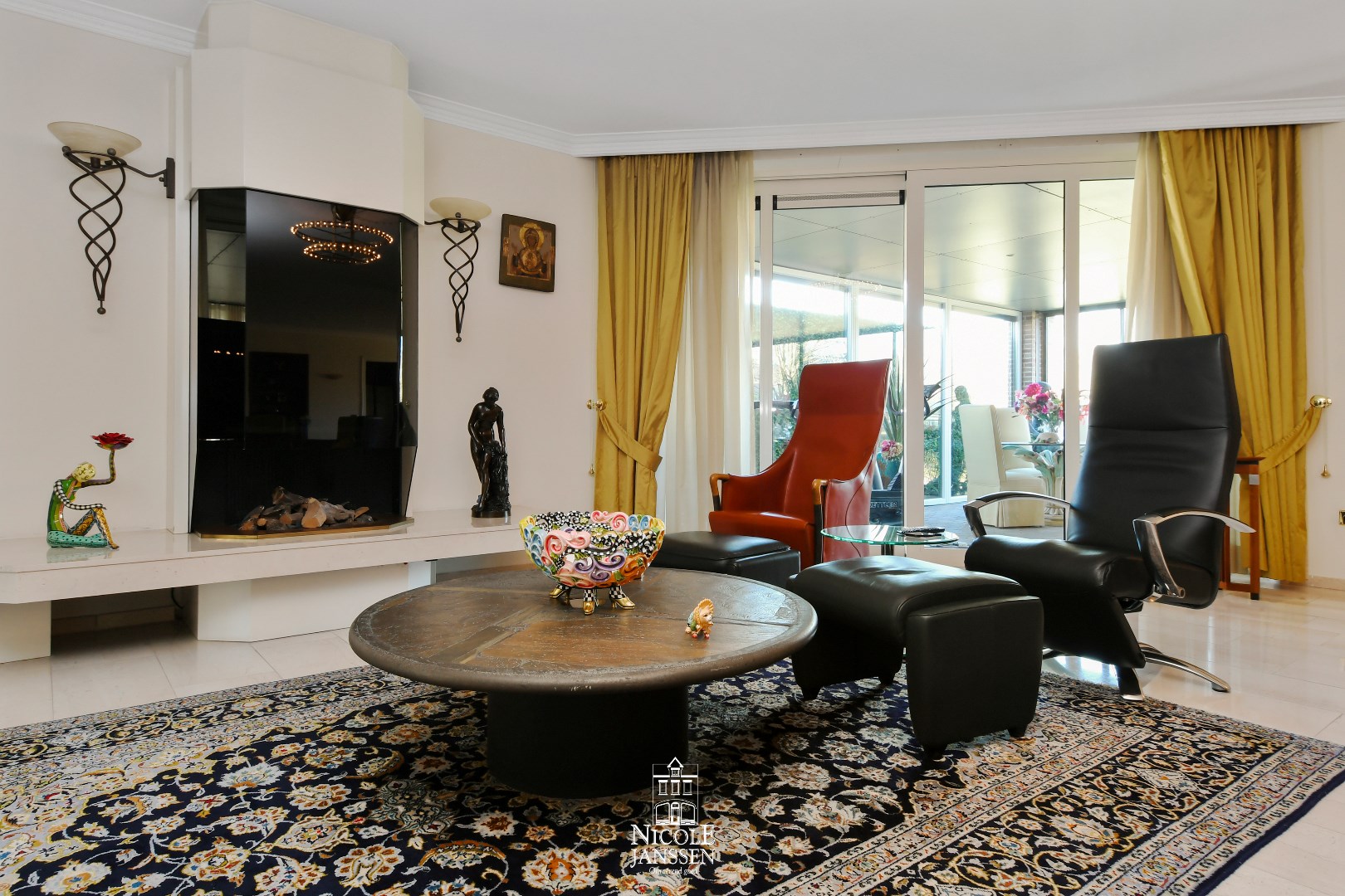 Gezellige inbouw gashaard 