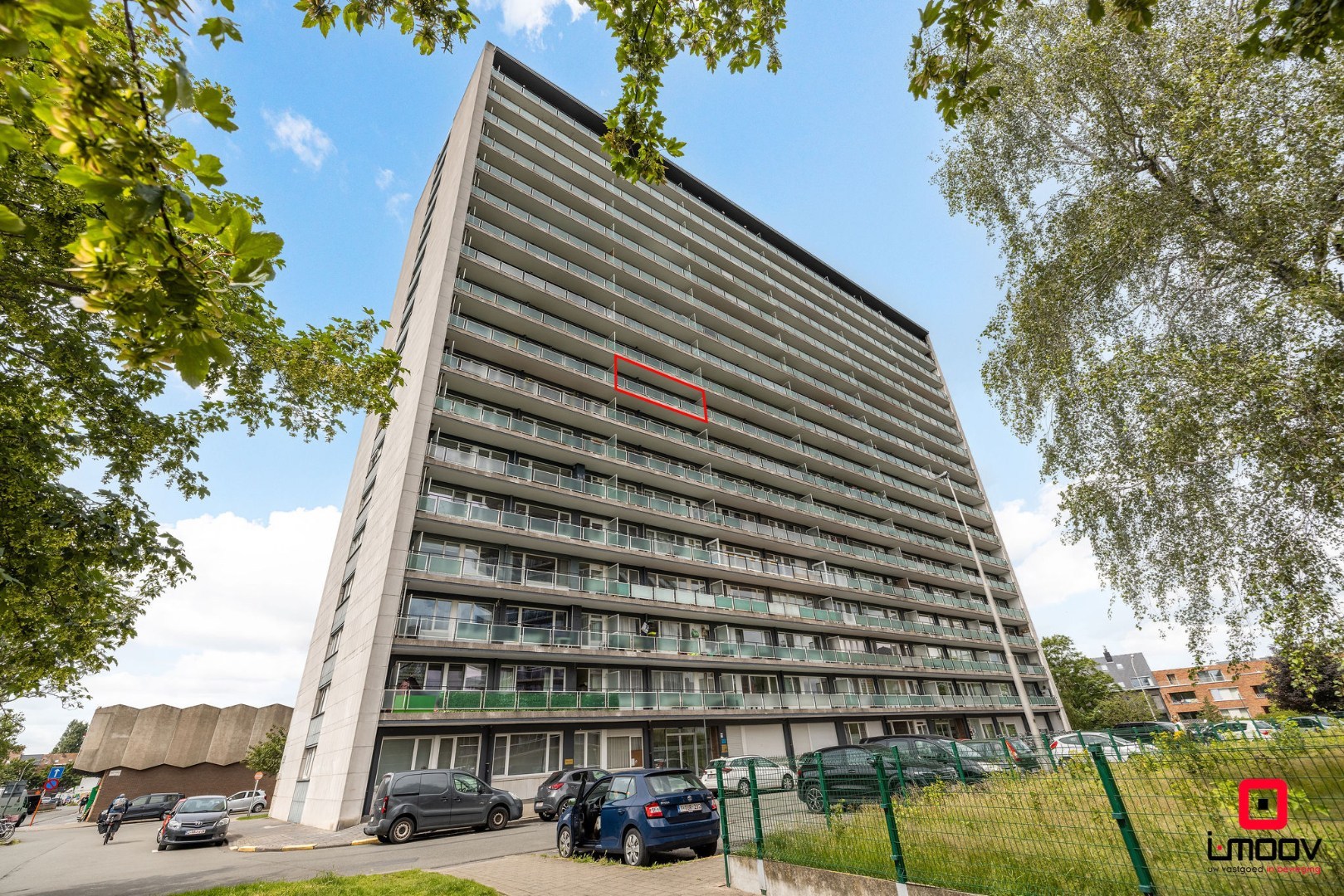 Appartement op de 8ste verdieping met panoramische zichten over Gent 
