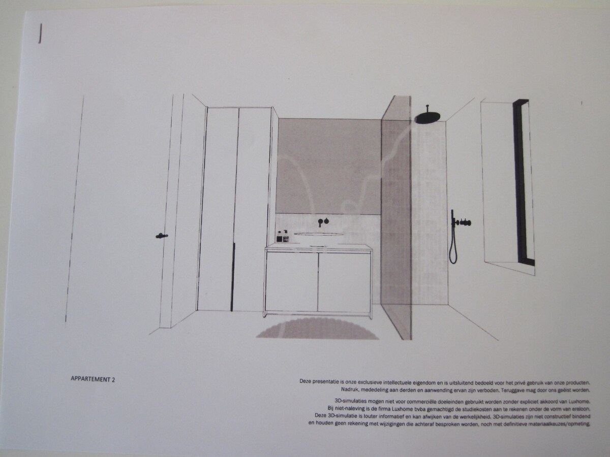 Splinternieuw BEN-appartement. 