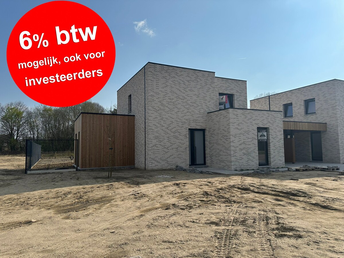 Nieuwbouw instapklare woning met 4 slaapkamers (waarvan 1 gelijkvloers) 