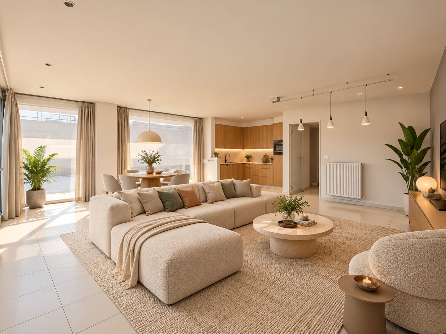 Dakappartement met prachtig zicht op de golf en grote terrassen 