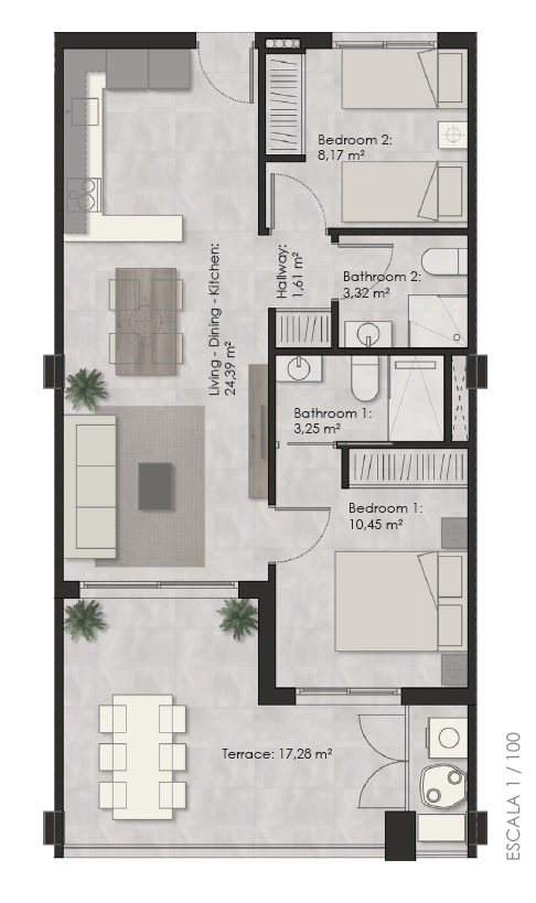 Luxe appartementen met uitzicht op zee 