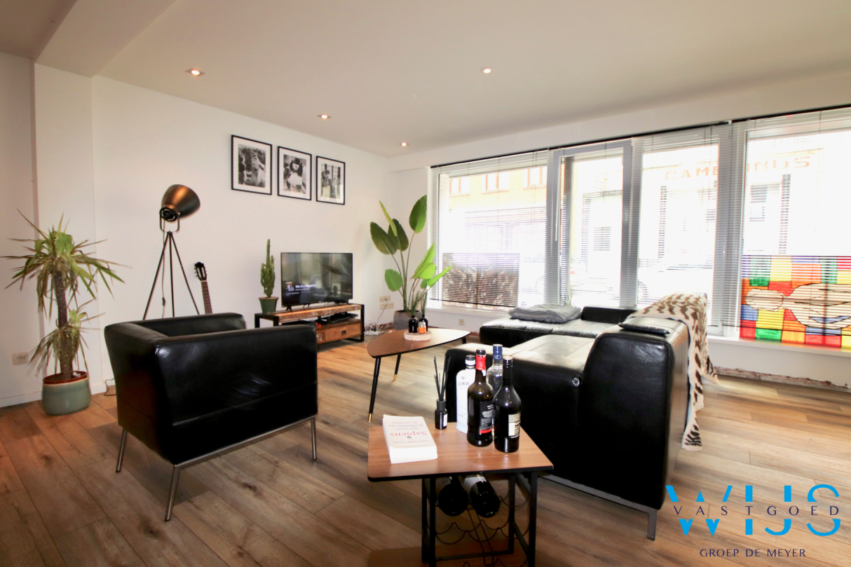 Instapklaar gelijkvloers appartement met 1 slaapkamer &amp; binnenkoer te ASSENEDE! 