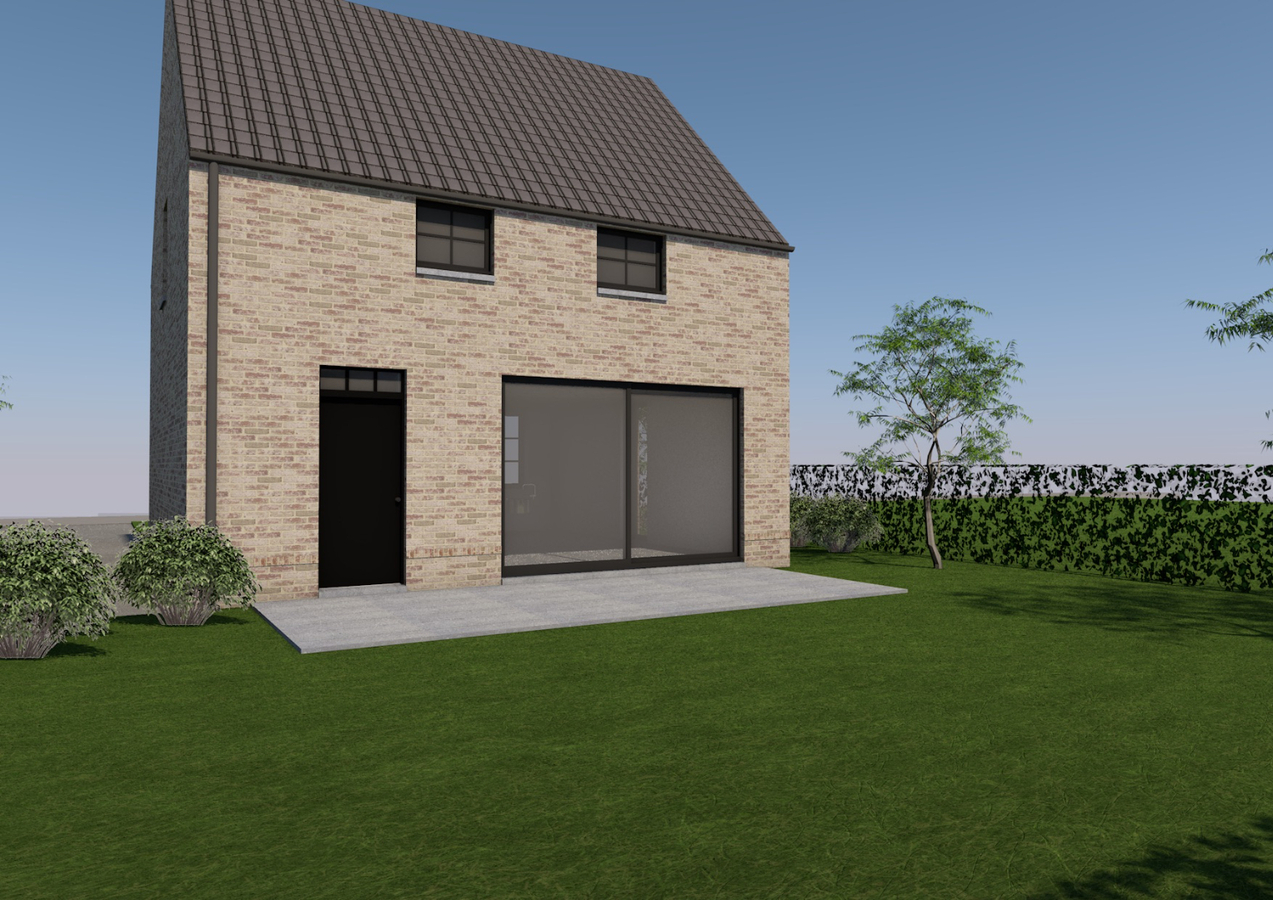 Stijlvolle BEN-woning wordt gebouwd in een landelijke bouwstijl op een perceel van 3a51ca op een rustige, groene locatie te Neeroeteren! 