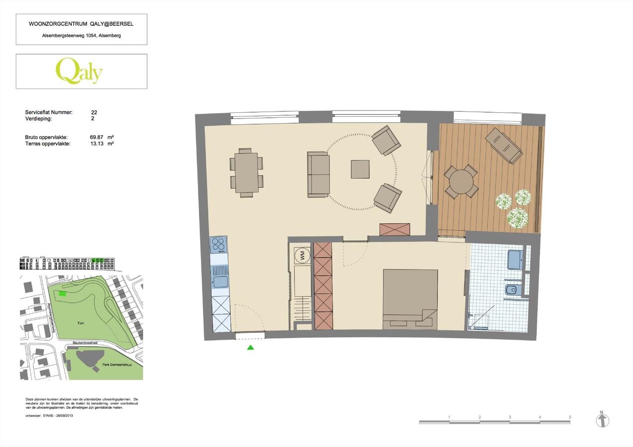 Verkocht service flat - Alsemberg