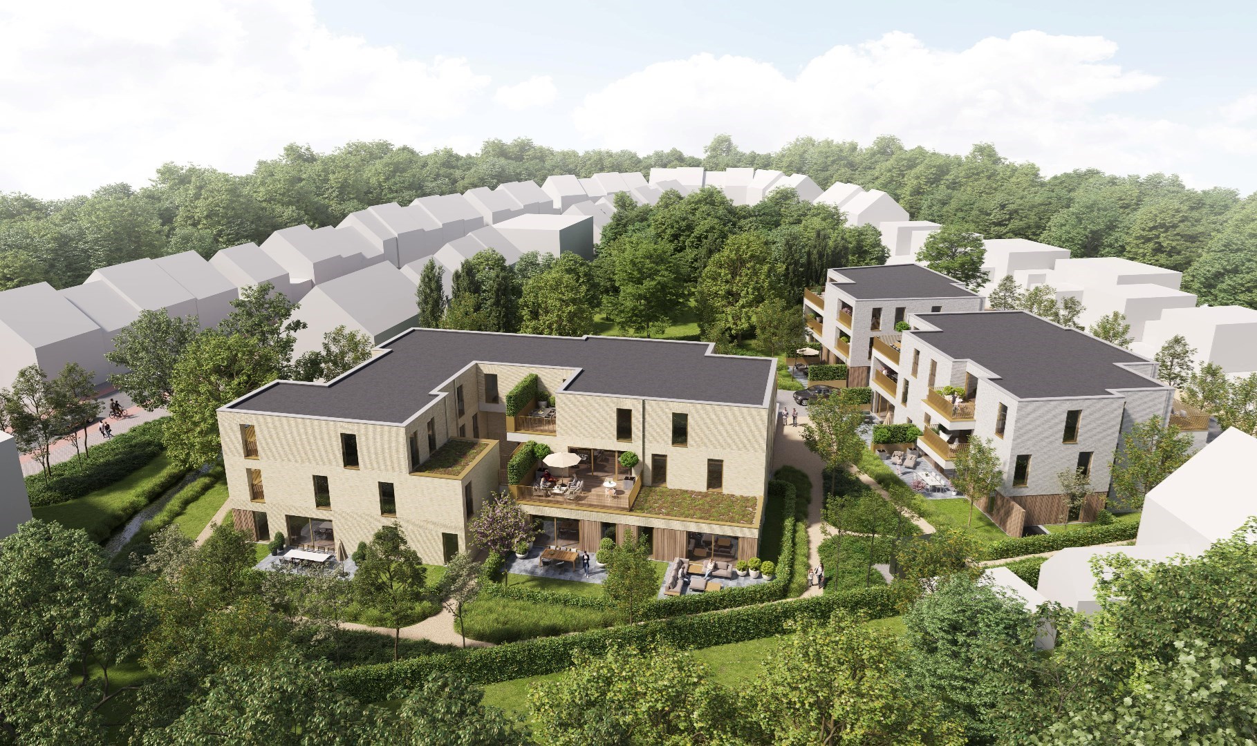 Nieuwbouwappartement met leuk terras 