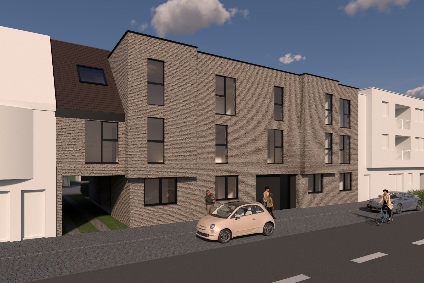 Modern 1-slaapkamer appartement met terras op het 1ste verdiep in residentie Victor 