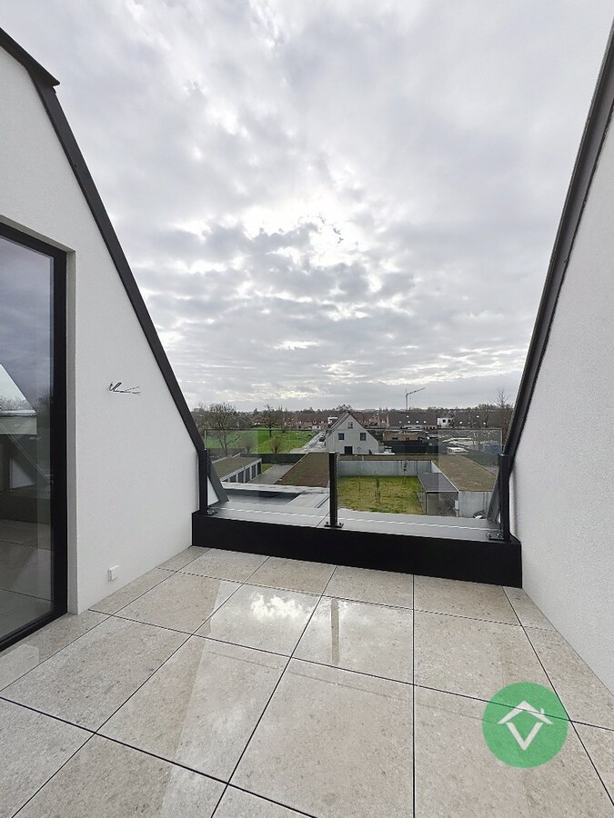 Uniek nieuwbouw appartement met 2 slaapkamers en veel zonlicht te Eernegem 