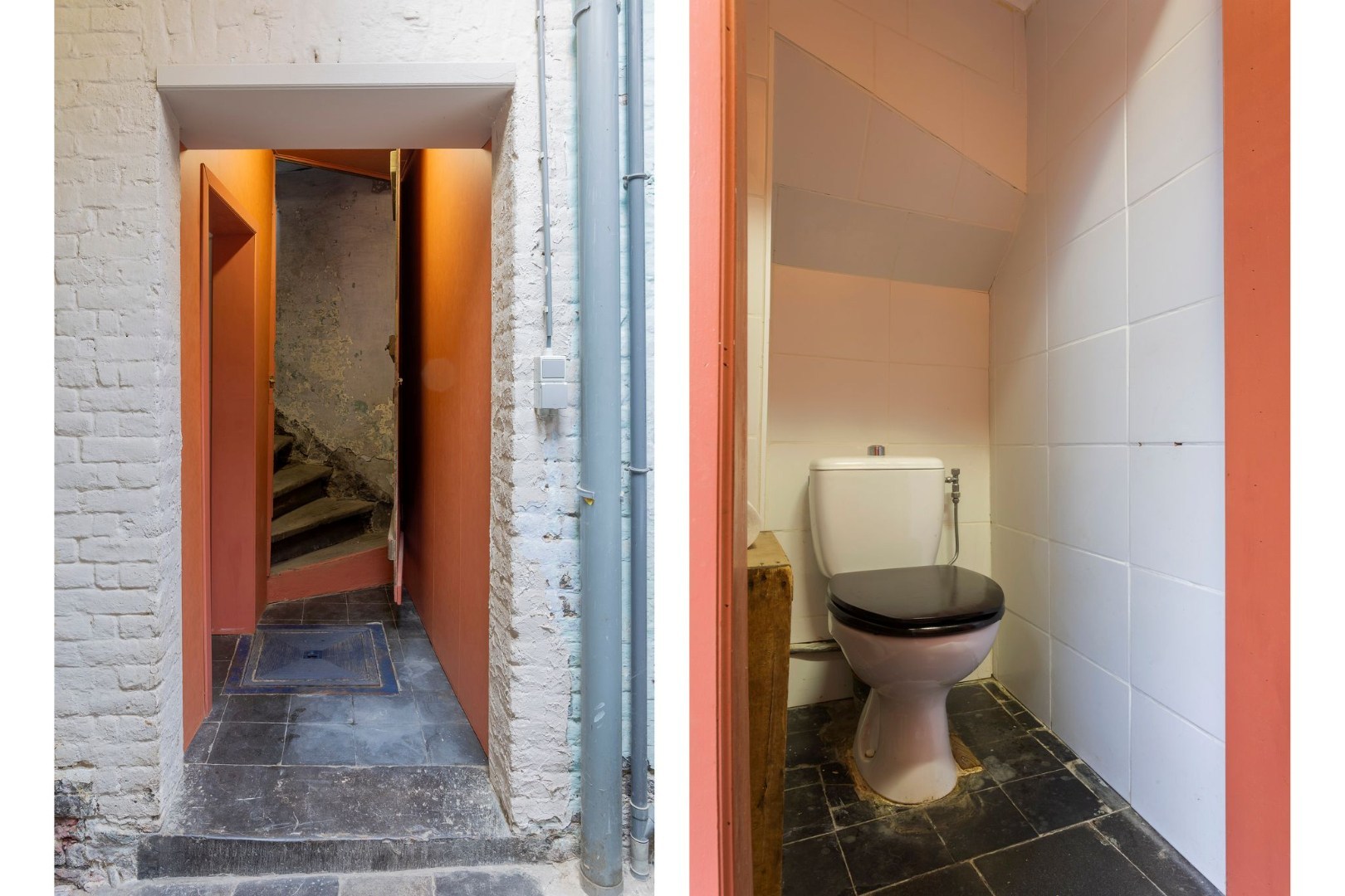 doorgang naar toilet en trap 