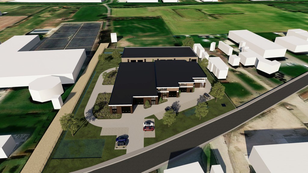 Nieuwbouw magazijnen te koop in Bizzpark Doornzele