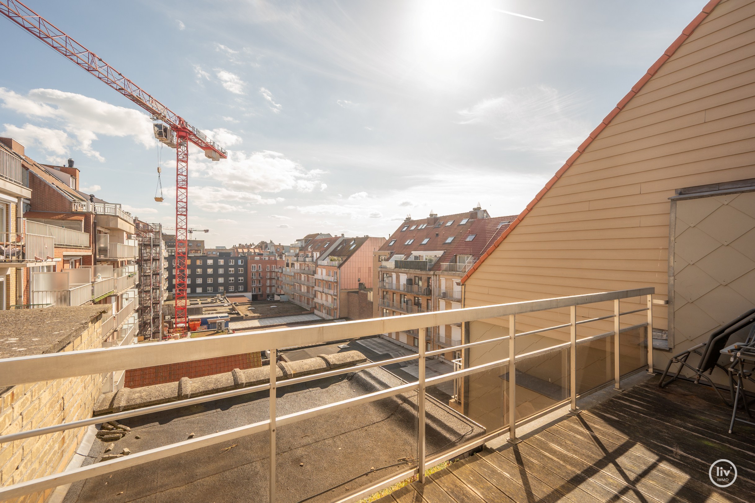 Volledig afgewerkt Hoekappartement + studio centraal gelegen in Knokke 