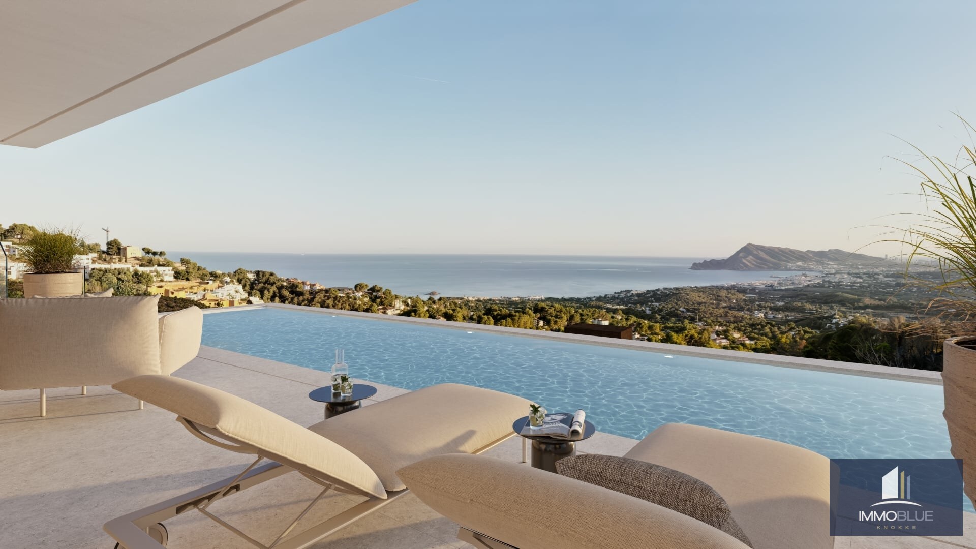 Villa contemporaine avec vue sur la mer à Altea 