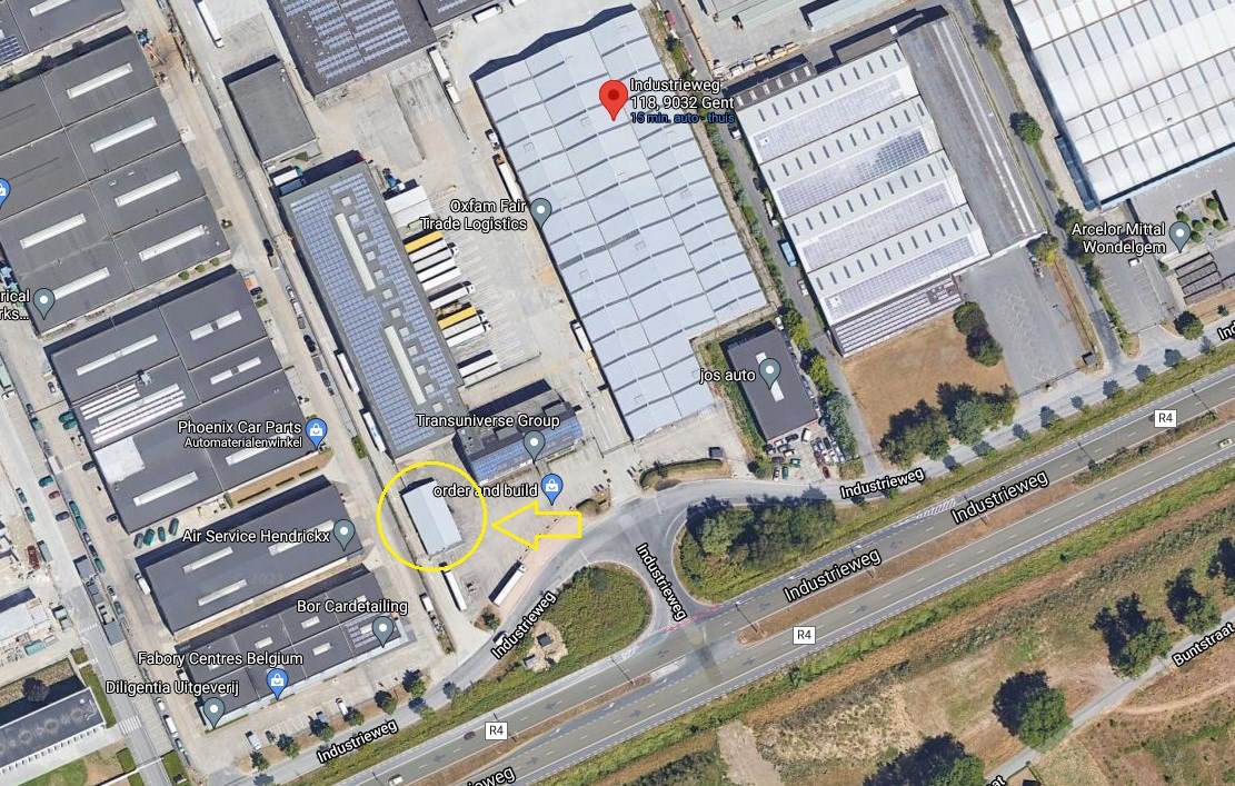 Alleenstaand kantoor te huur langs R4 te Wondelgem