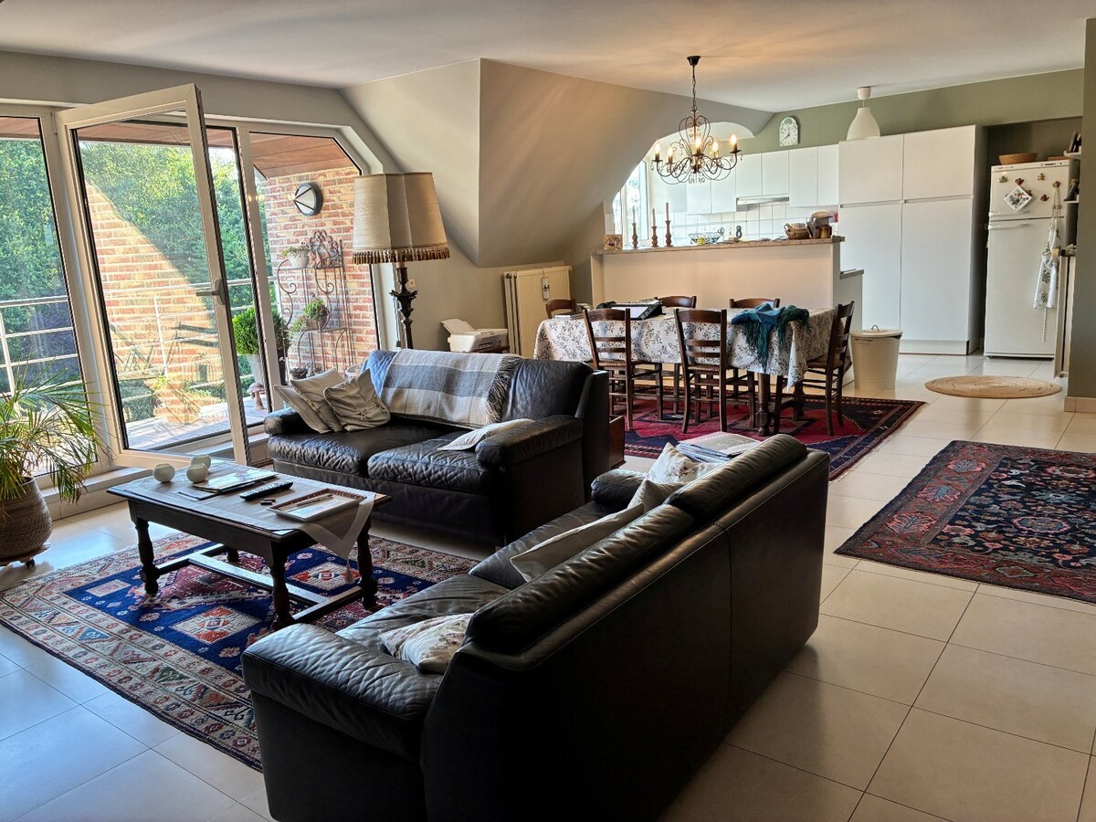 3 slpk-appartement met zicht op unieke tuin 