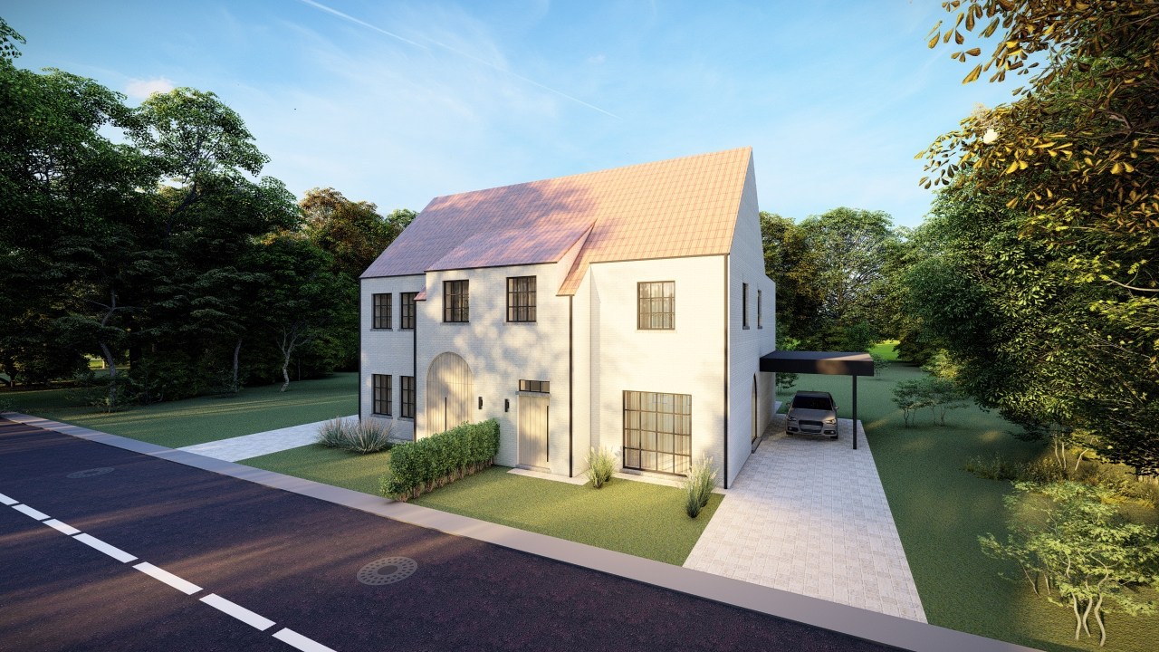 Ruime nieuwbouwwoning met 3-4 slpk. op een rustige ligging in Balen-Hulsen 