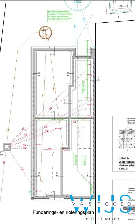 Perceel van 1.771 m² met woning op plan + bijgebouwen ! 
