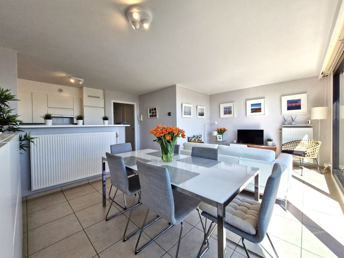 Lichtrijk appartement met groot zonneterras te Zeebrugge – op wandelafstand van de zeedijk 