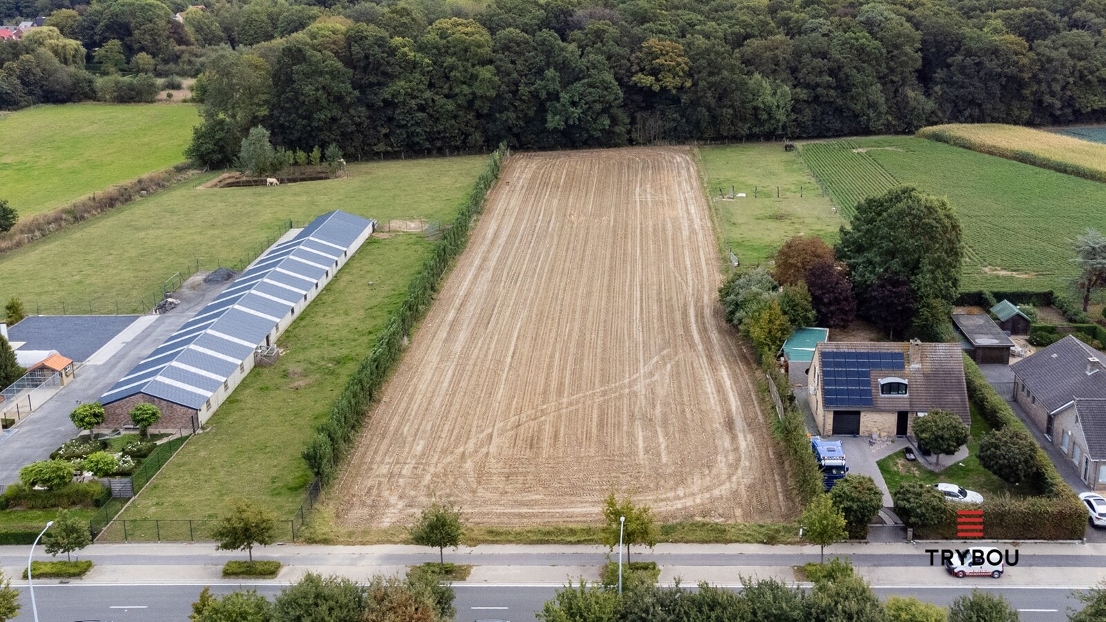 Bouwgrond met natuurstrook te koop in Houthulst – 3518 m² 