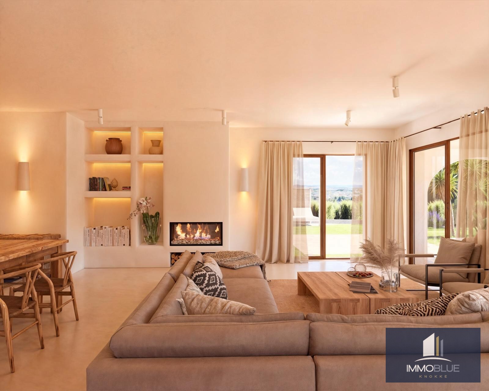 Villa Méditerranéenne avec Vue sur la Mer et les Montagnes 