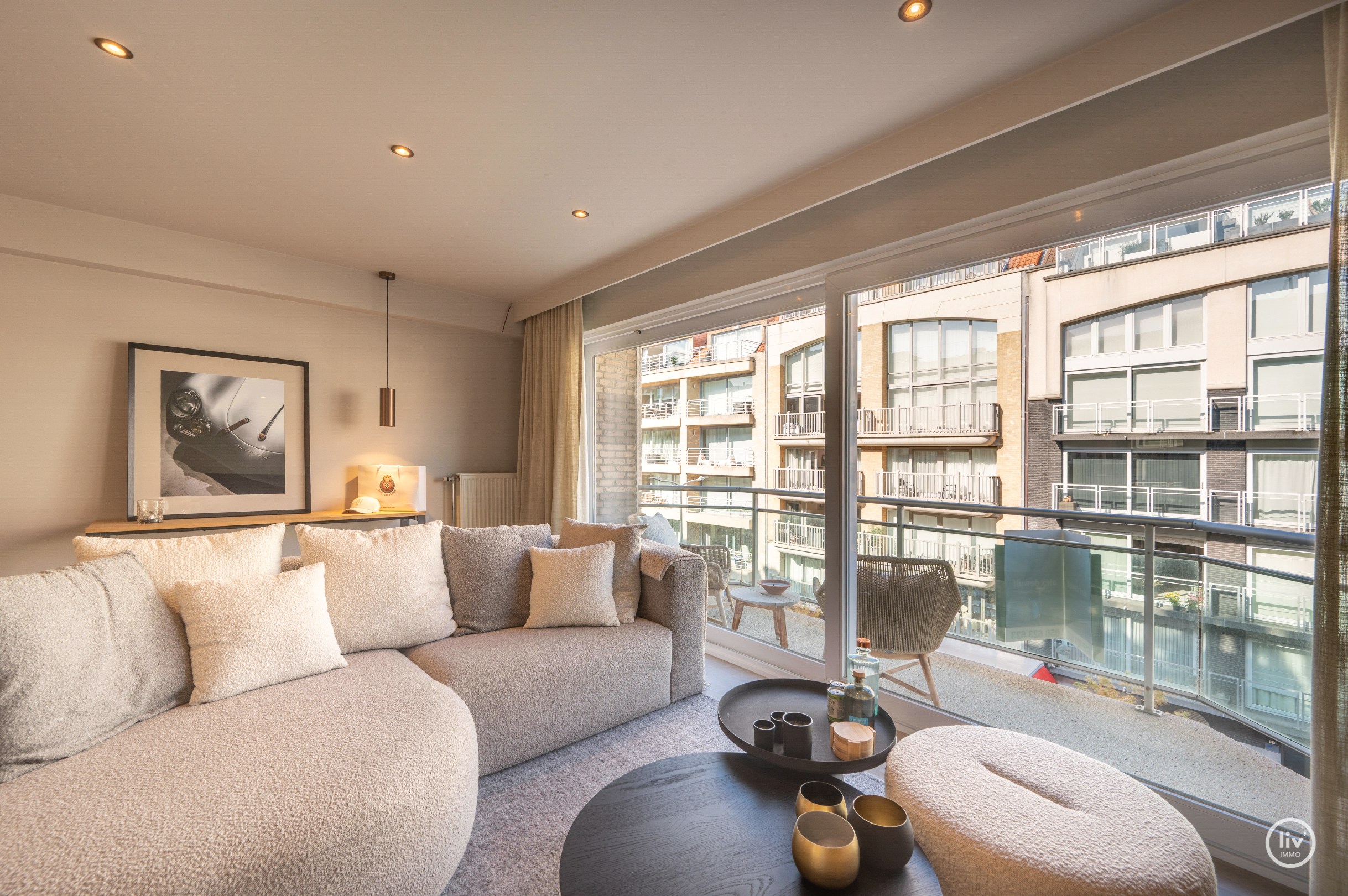 Appartement spacieux et agréable avec 2 chambres à coucher au centre de Knokke 