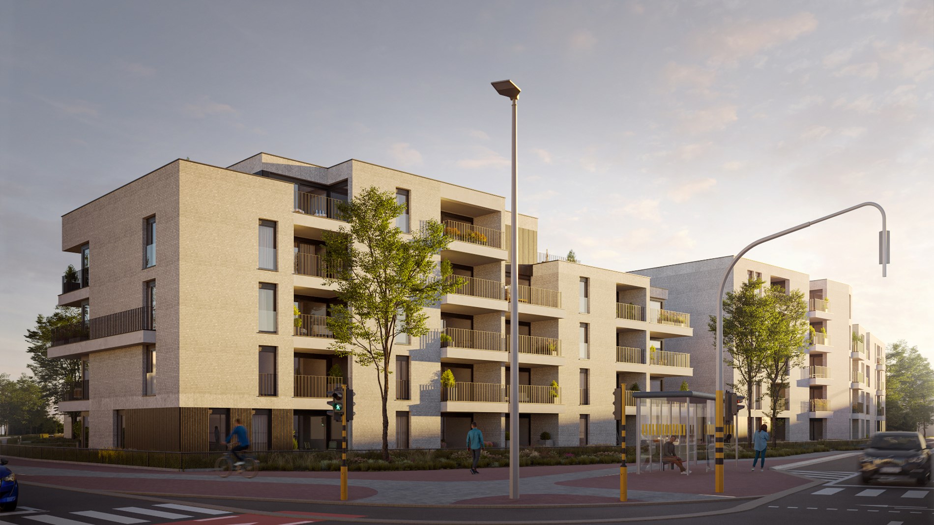 Gelijkvloers appartement van 94,4m² 