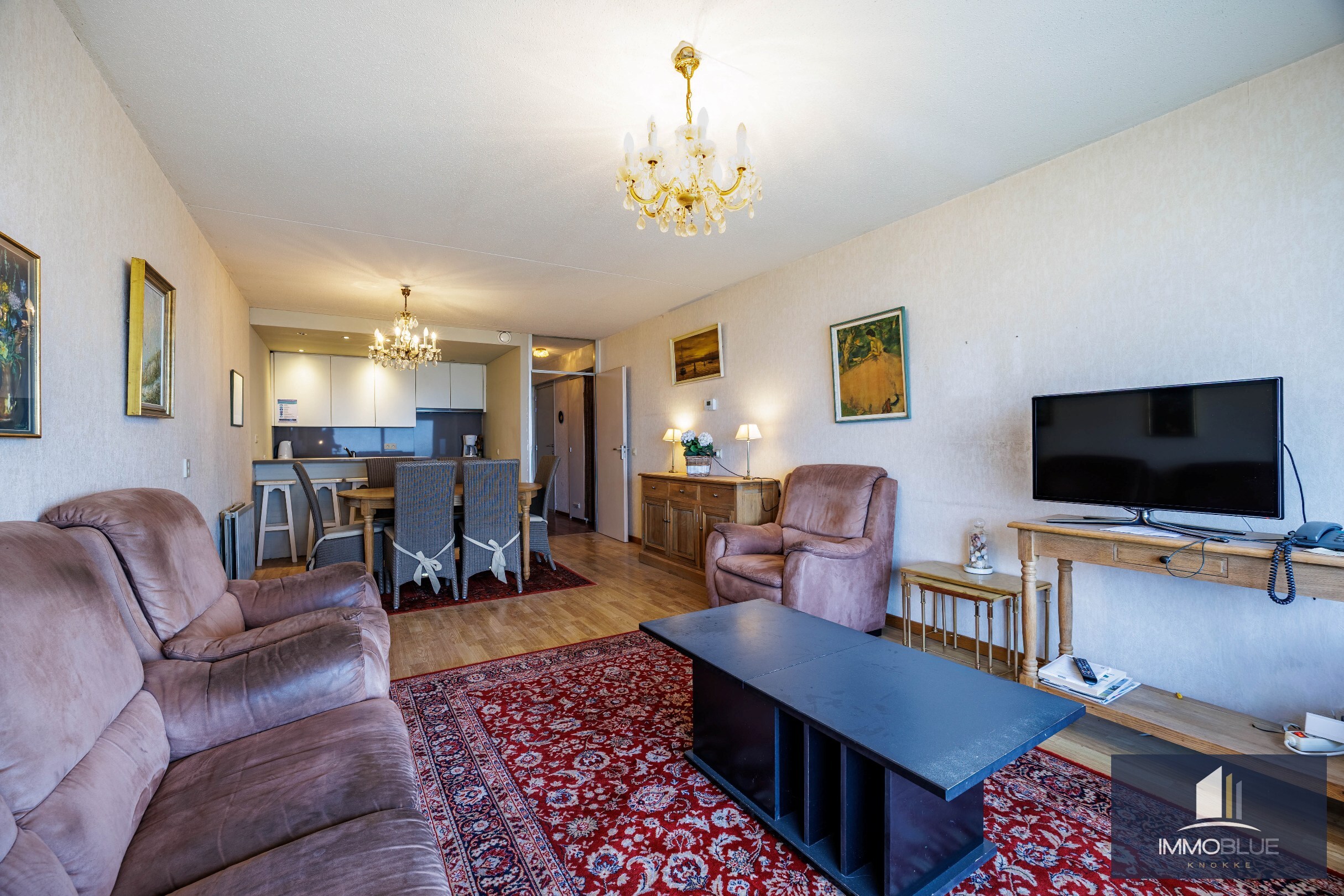 Appartement met frontaal zeezicht. 