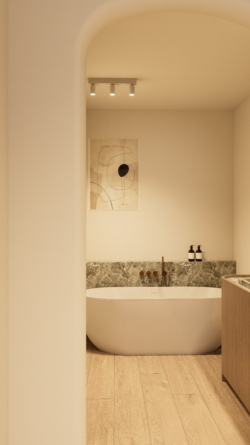 Luxueus renovatieproject voorzien van een duplex met 3 slaapkamers gelegen te Dumortierlaan (2 terrassen!) 