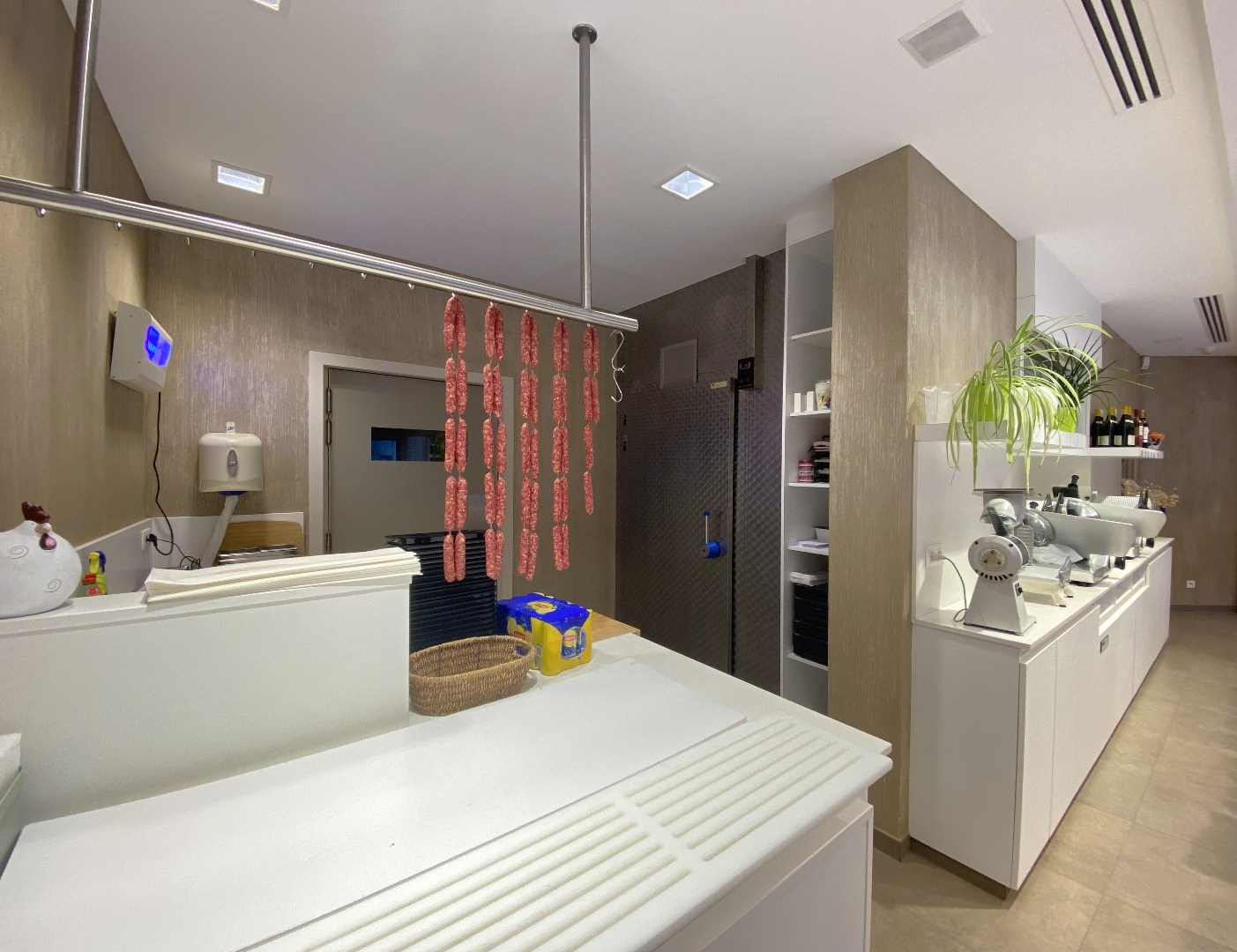 Volledig uitgeruste slagerij met luxueuze woonst op centrumligging in Sint-Eloois-Vijve! 