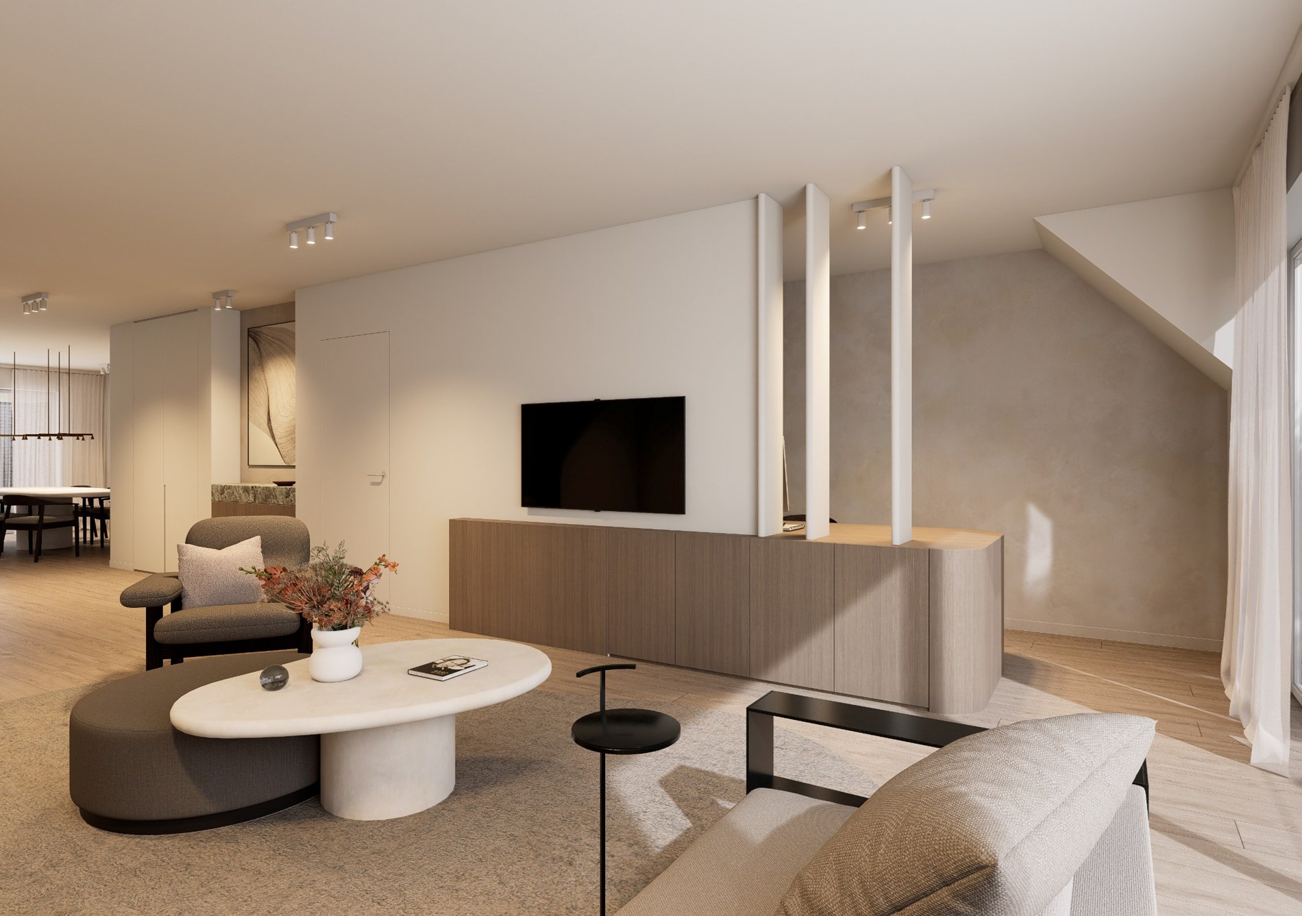 Luxueus renovatieproject voorzien van een duplex met 3 slaapkamers gelegen te Dumortierlaan (2 terrassen!) 