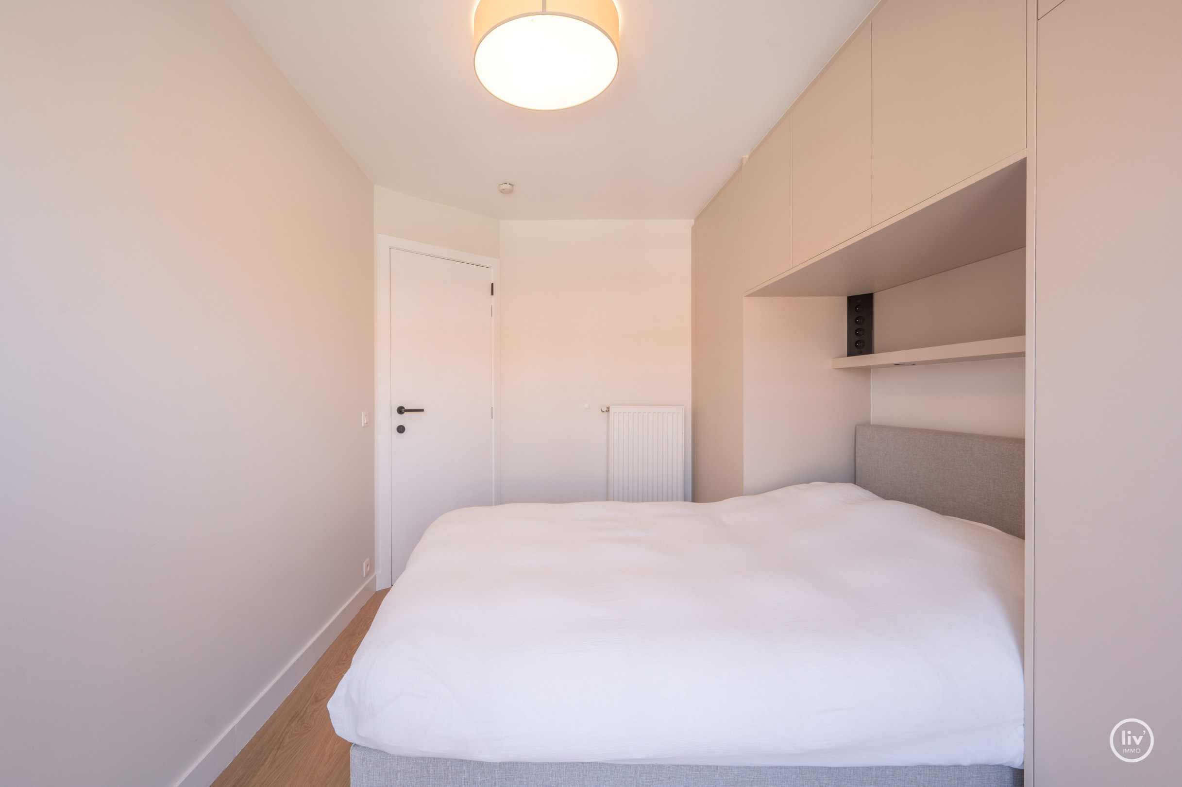 Spacieux duplex avec 3 chambres dans un emplacement de premier choix sur la Van Bunnenvaan à Knokke. 