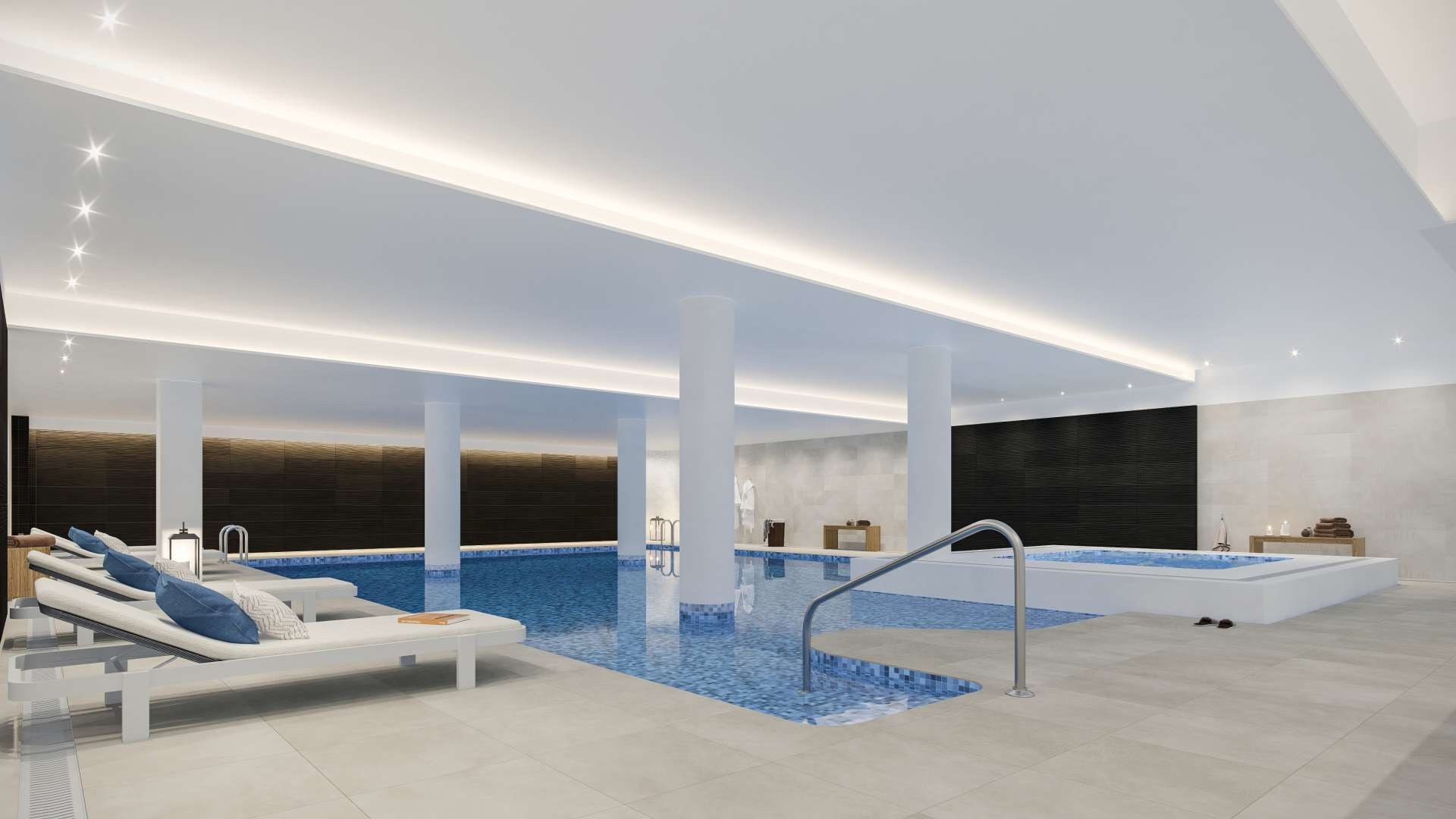 Ontdek Altoasis, een instapklaar project met 87 eengezinswoningen, gelegen in het westelijke deel van Estepona. 