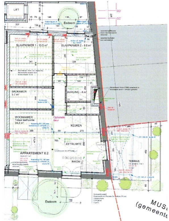 ENERGIEZUINIG APPARTEMENT - GELIJKVLOERS MET TERRAS 