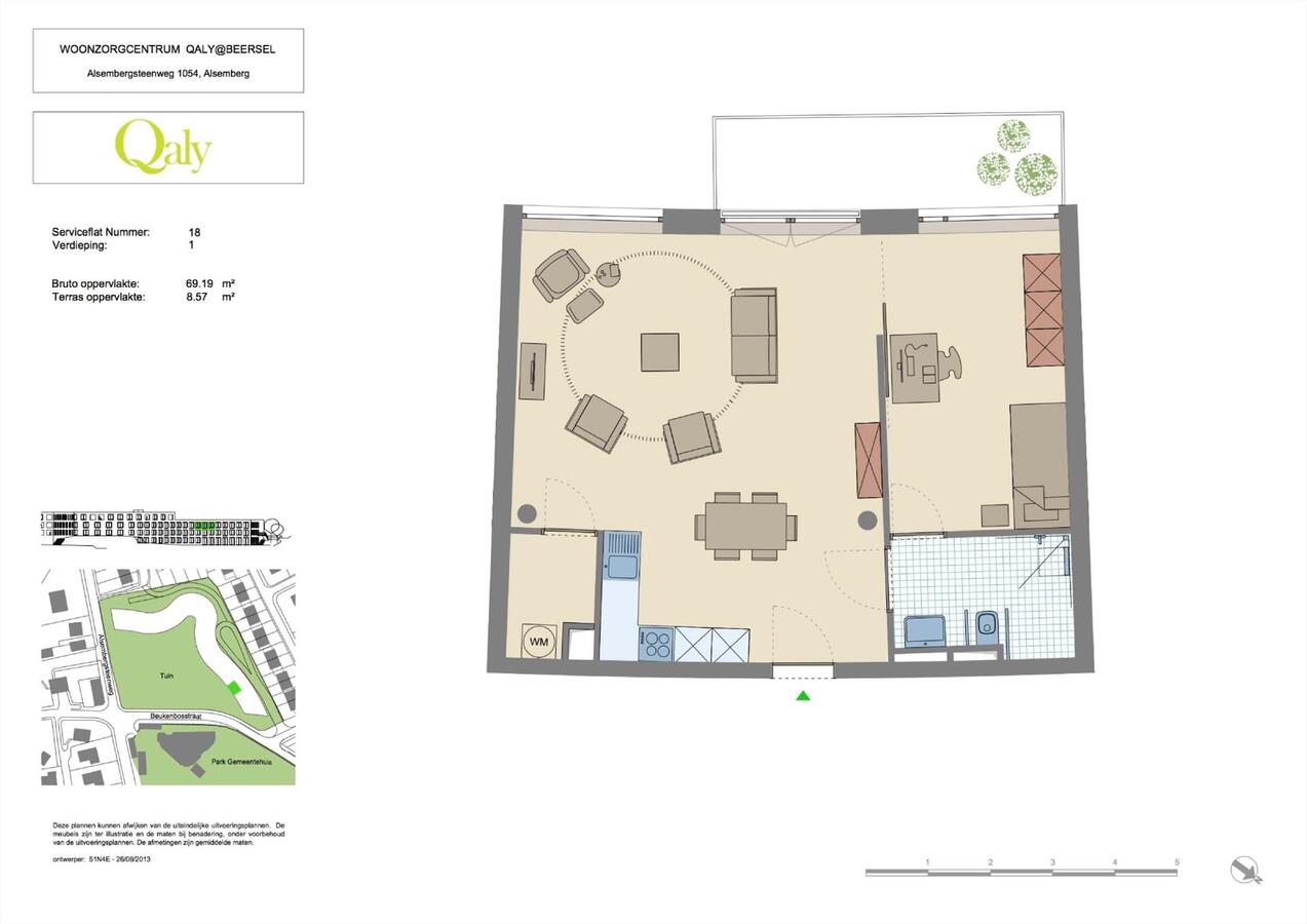 Verkocht service flat - Alsemberg