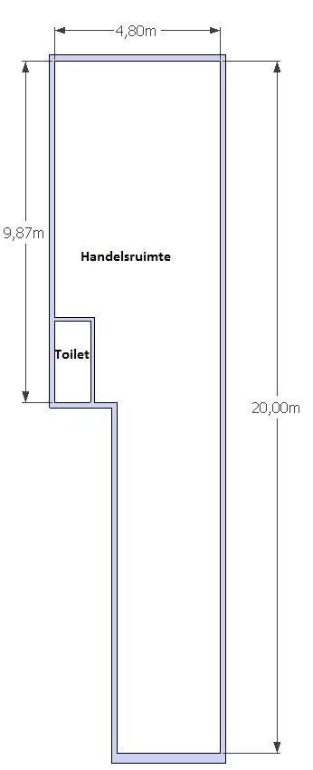 Handelgelijkvloers 75 m² - Centrum Ieper 