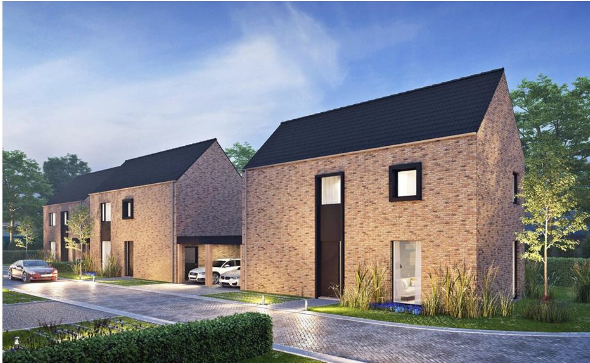 4 vrijstaande &amp; 12 halfvrijstaande BEN-woningen op een steenworp van de Nederlandse grens! 