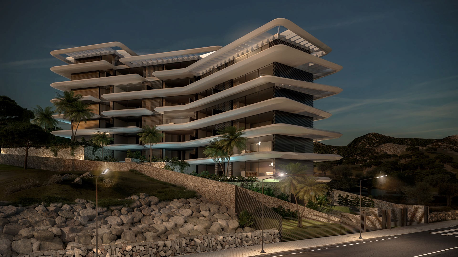 Las Mesas Blue Horizon: Appartements de luxe avec vue panoramique, équipés d'une piscine intérieure, d'une salle de sport et d'un espace bien-être, à proximité du port et du pittoresque Estepona. Vive 