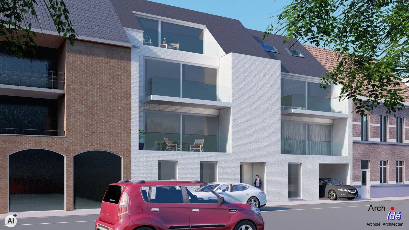 Nieuwbouwappartement op de eerste verdieping met 2 slaapkamers en terras 