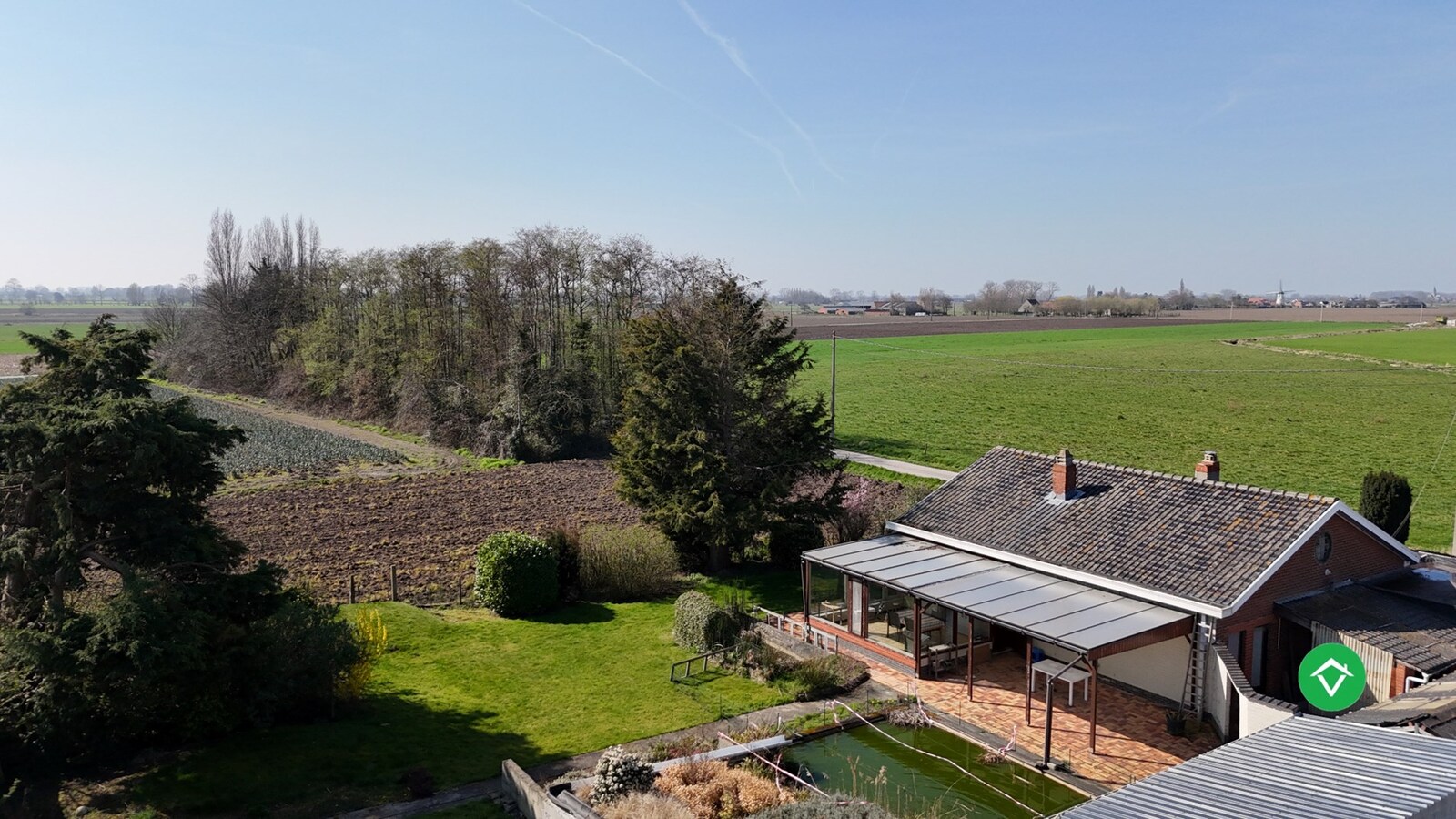 Rustig gelegen open bebouwing met landelijke vergezichten te Koekelare 