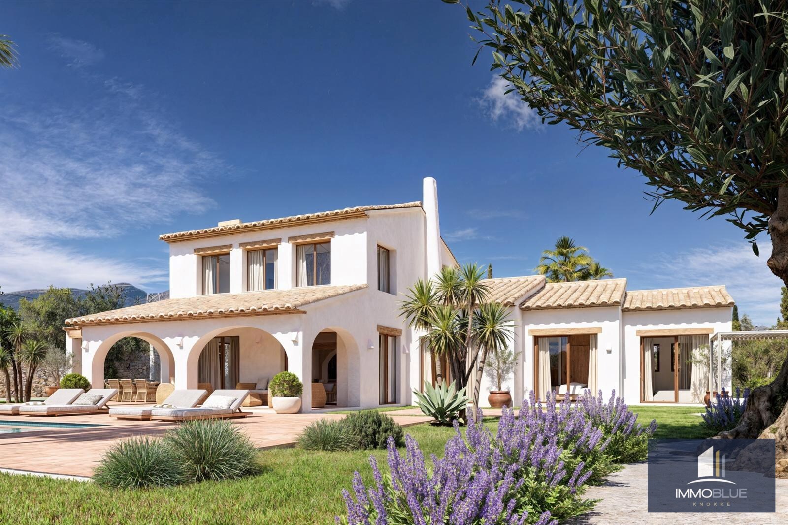 Villa Méditerranéenne avec Vue sur la Mer et les Montagnes 