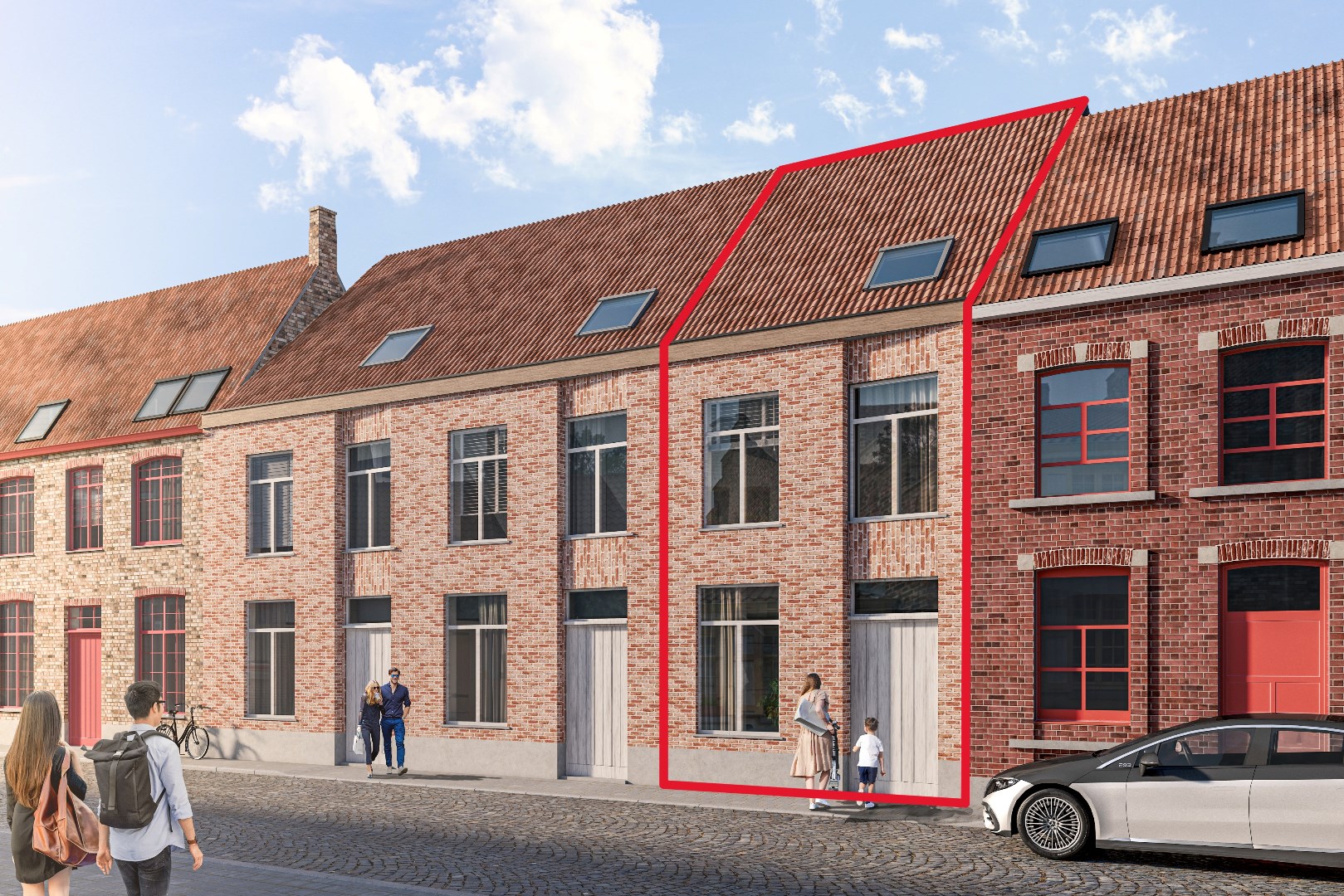 Maison neuve située au centre de Bruges - VKB459 
