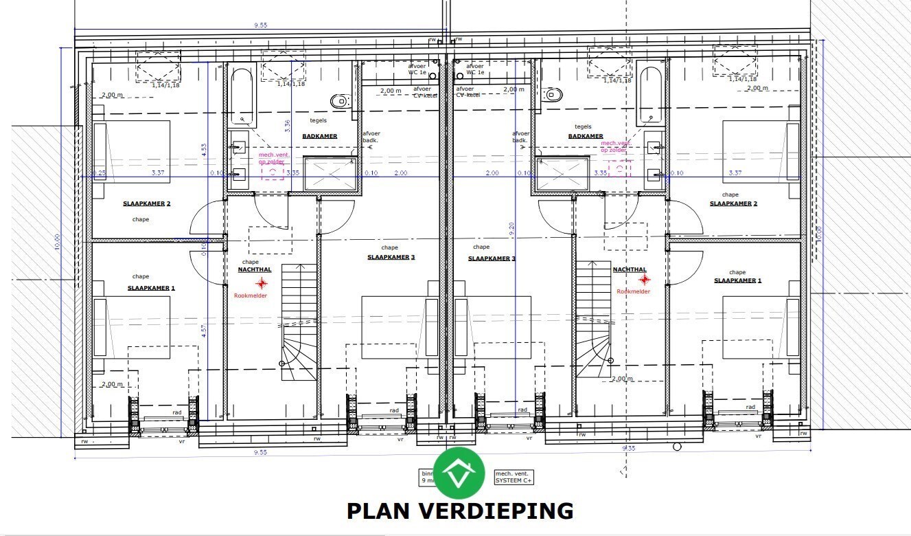 Nieuwbouwwoning met 3 slaapkamers te Houtem 