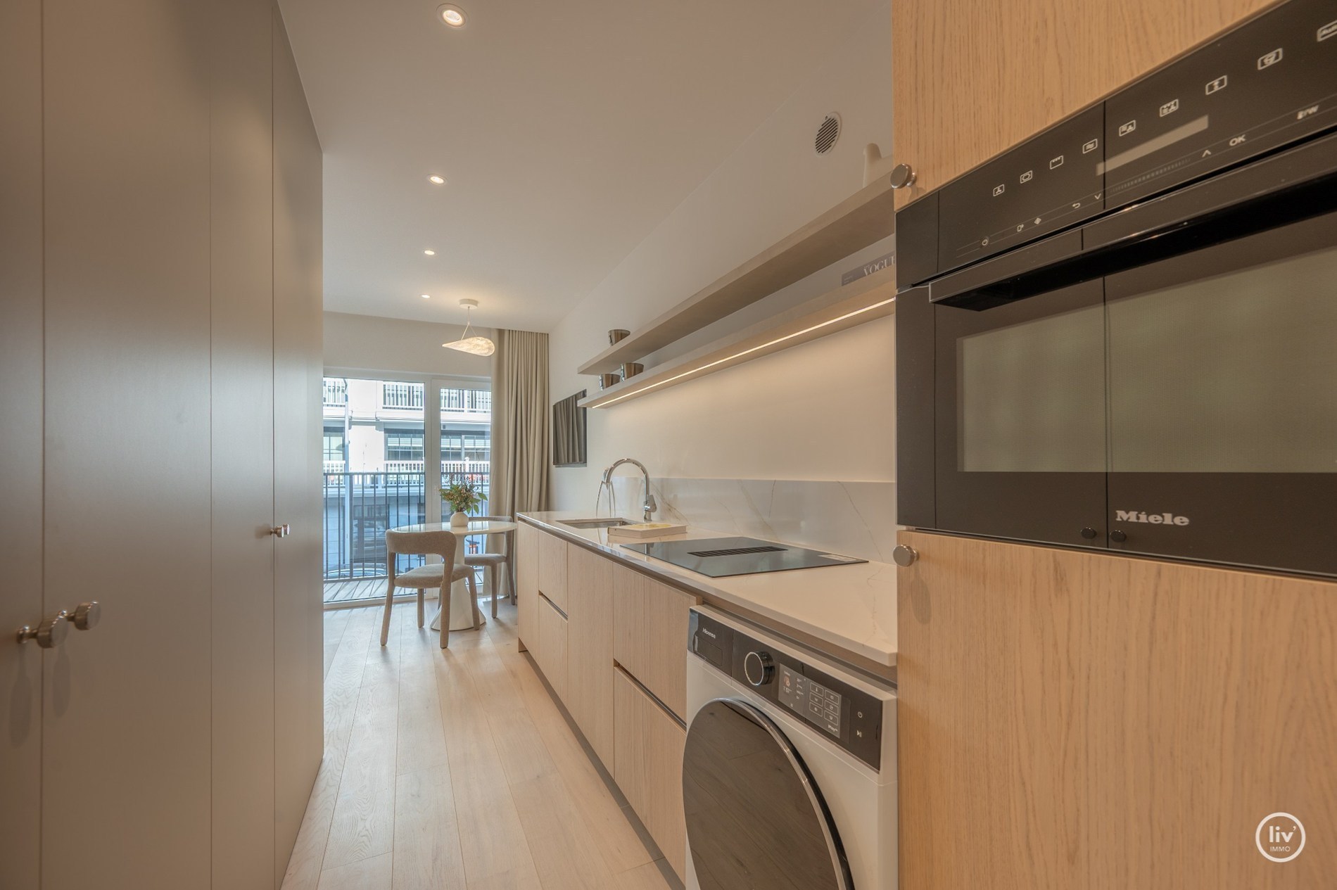 Agréable appartement d'une chambre avec terrasse dans un emplacement de choix sur l'avenue Van Bunnen à Knokke (rénovation 2026) 