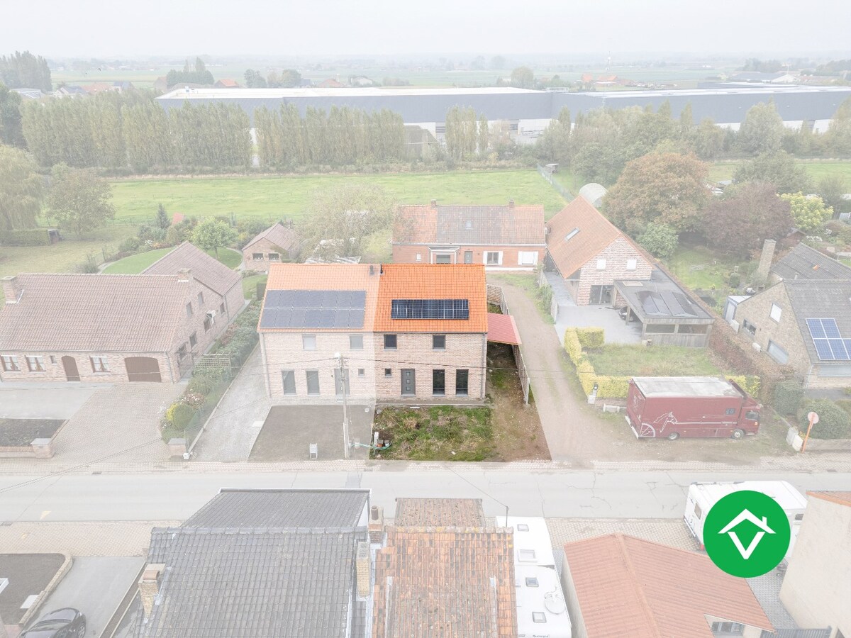 Nieuwbouwwoning met drie slaapkamers te koop in Kortemark 