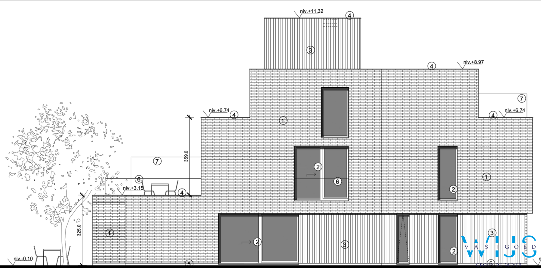 Nieuwbouw appartement met 2 terrassen te ERTVELDE ! 