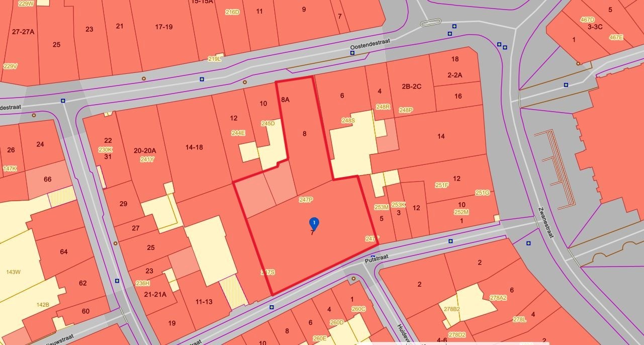 Interessante projectlocatie voor stads-woonproject met handel en garages (960 m²), Torhout 