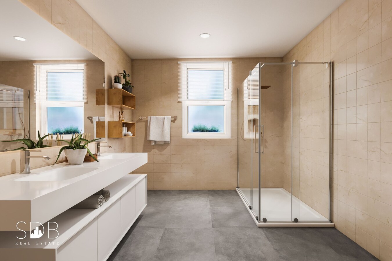 Badkamer, moderne badkamer